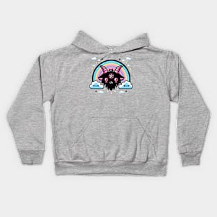 Kawaii Black Goat Pentagram Kids Hoodie